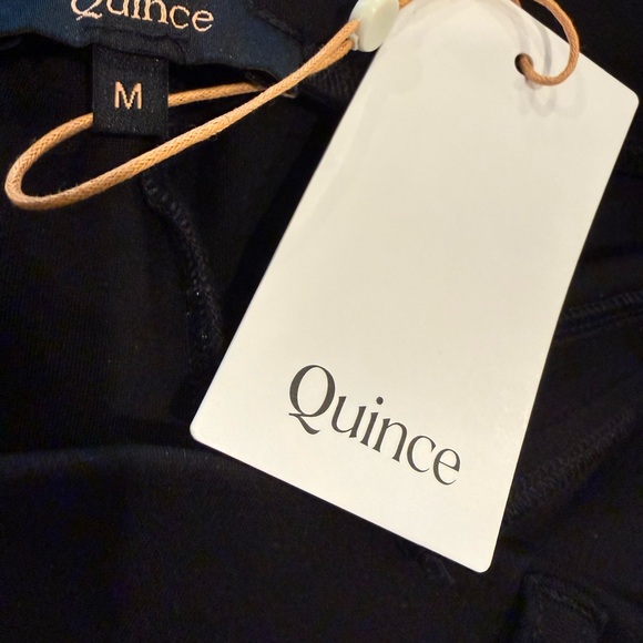 Quince Ultra-Stretch Ponte Straight Leg Pants Black M NWT Pull-On - Picture 7 of 12